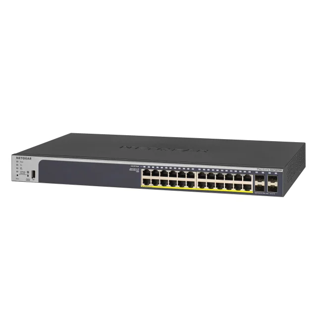 Switch di rete NETGEAR GS728TPP Gestito L2/L3/L4 Gigabit Ethernet (10/100/1000) Supporto Power over (PoE) 1U Nero [GS728TPP-200EUS]