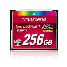 Transcend 256GB 800x CF memoria flash CompactFlash MLC [TS256GCF800]