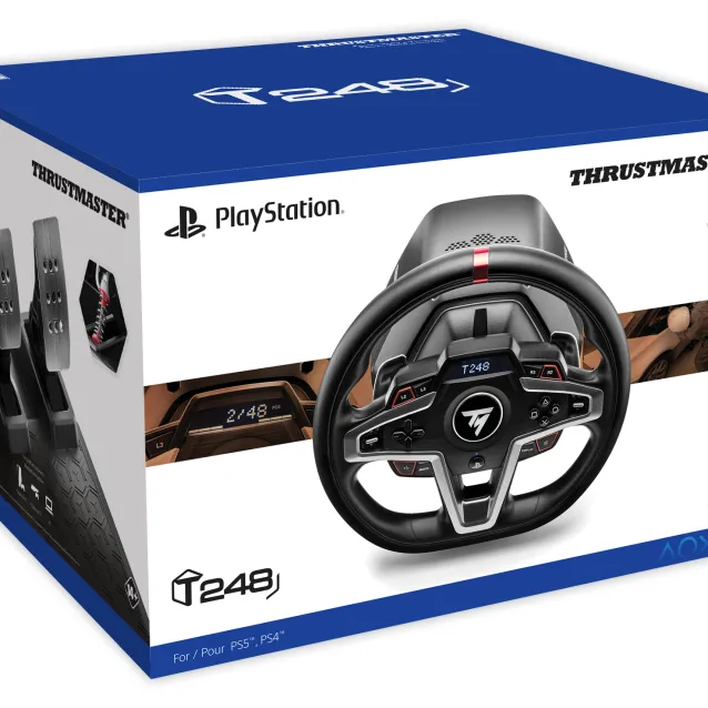 Thrustmaster T248 Nero Sterzo + Pedali PC, PlayStation 4, 5 [4160783]