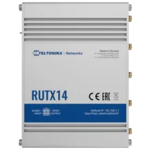 Dispositivo di rete cellulare Teltonika RUTX14 4G LTE CAT12 - INDUSTRIAL CELLULAR ROUTER Warranty: 24M [RUTX14000000]