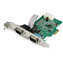 StarTech.com Scheda Seriale PCI Express con 2 Porte - Controller PCIe RS232 16950 UART di Espansione DB9 a Profilo Basso Compatibile Windows e Linux [PEX2S953]