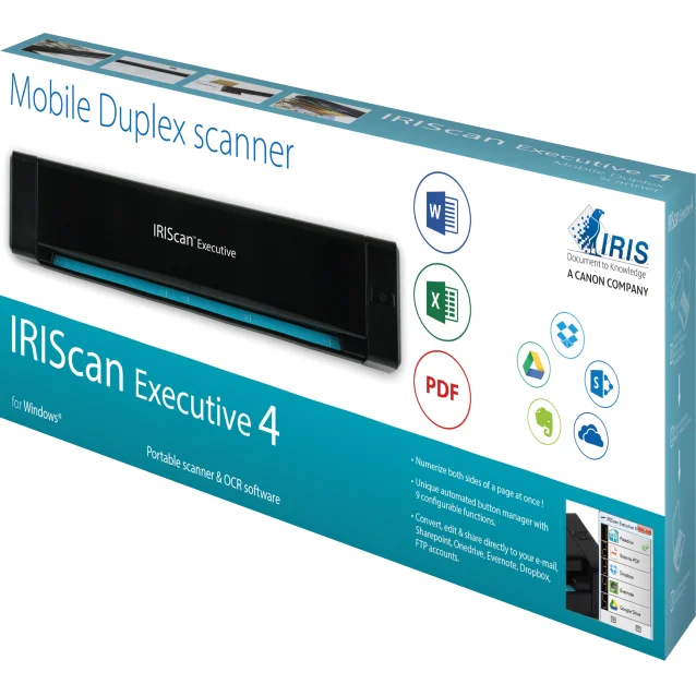 I.R.I.S. IRIScan Executive 4 Scanner a foglio 600 x DPI A4 Nero [458737]