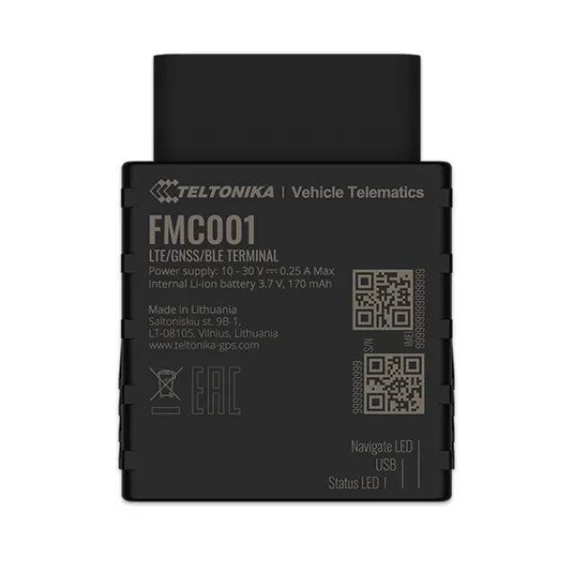 Teltonika FMC001 localizzatore GPS Ideali alla guida Nero [FMC001]