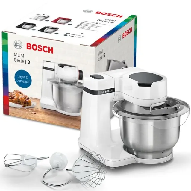 Bosch Serie 2 MUM robot da cucina 700 W 3,8 L Bianco [MUMS2EW00]
