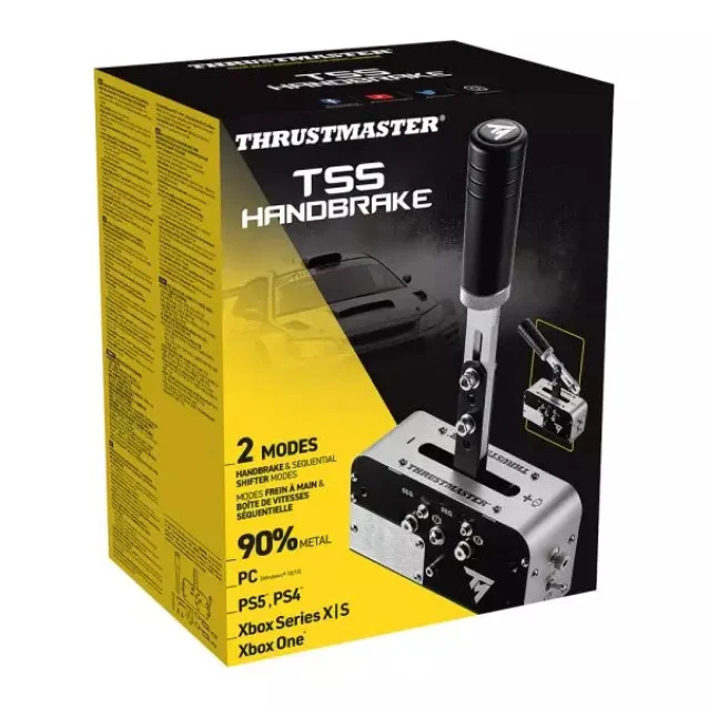 Thrustmaster 4060306 periferica di gioco Nero, Argento USB Freno a mano PC, PlayStation 4, 5, Xbox One, One S, X, Series X (THRUSTMASTER TSS HANDBRAKE) [4060306]