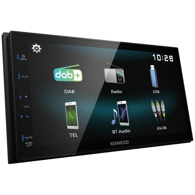 Autoradio Kenwood DMX125DAB Ricevitore multimediale per auto Nero 84 W Bluetooth [DMX125DAB]