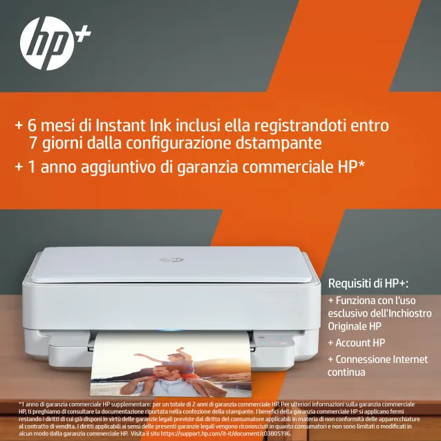 HP ENVY Stampante multifunzione 6022, Casa, Stampa, copia, scansione, foto