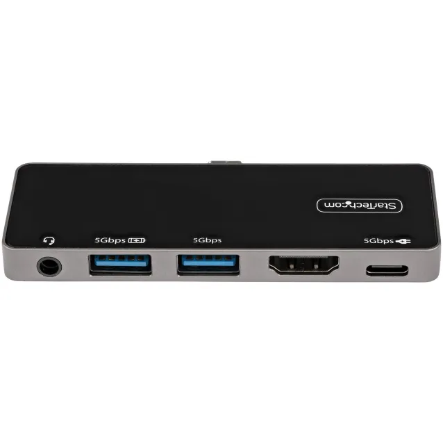 StarTech.com Adattatore Multiporta USB C a HDMI 4K 60Hz, Hub 3.0 3 porte, 2.0 Audio - USB-C Mini Docking station con 100W Power Delivery per Pc/notebook Dock da viaggio universale Type-C/Thunderbolt [DKT30ICHPD]