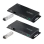 StarTech.com Kit Extender HDMI su fibra ottica LC, 4K 60Hz fino a 1km [Single Mode] o 300m [Multimode] - Estensore HDMI, HDR, HDCP, 3,5mm Audio/RS232/IR Extender, trasmettitore e ricevitore (HDMI OVER FIBER EXTENDER KIT 60HZ TRANSMITTER/RECEIVE [ST121HD20FXA2]