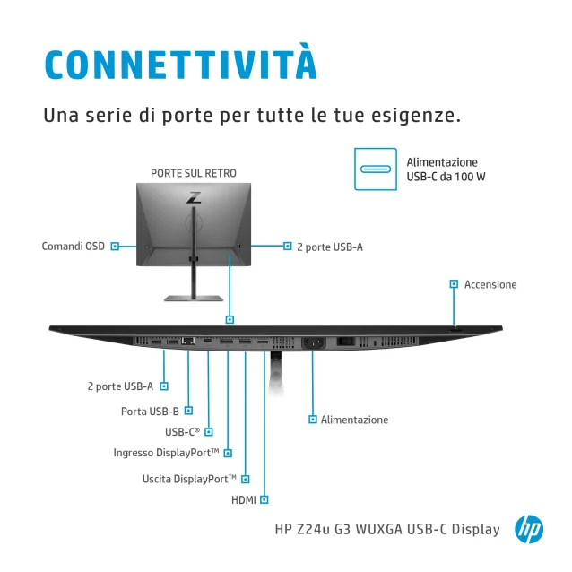 Monitor HP Z24u G3 WUXGA USB-C Display [1C4Z6AT#ABB]