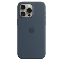 Custodia per smartphone Apple MT1P3ZM/A custodia cellulare 17 cm [6.7] Cover Blu (IPHONE 15 PRO MAX SI CASE STORM BLUE) [MT1P3ZM/A]