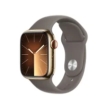 Smartwatch Apple Watch Series 9 41 mm Digitale 352 x 430 Pixel Touch screen 4G Oro Wi-Fi GPS (satellitare) [MRJ63QF/A]