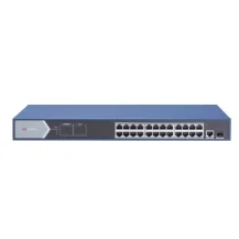 Hikvision DS-3E0526P-E switch di rete Non gestito Gigabit Ethernet (10/100/1000) Supporto Power over (PoE) Blu [DS-3E0526P-E]
