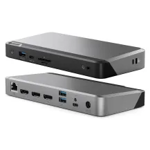 ALOGIC MX3 Cablato USB 3.2 Gen 1 [3.1 1] Type-C Nero, Grigio (USB-C Triple 4K Docking Station with 100W Power Delivery PRIME Dock [2Years warranty]) [DUPRMX3-WW]