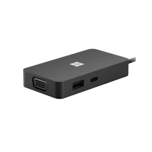 Microsoft USB-C Travel Hub Black adattatore grafico USB Nero [SWV-00002]