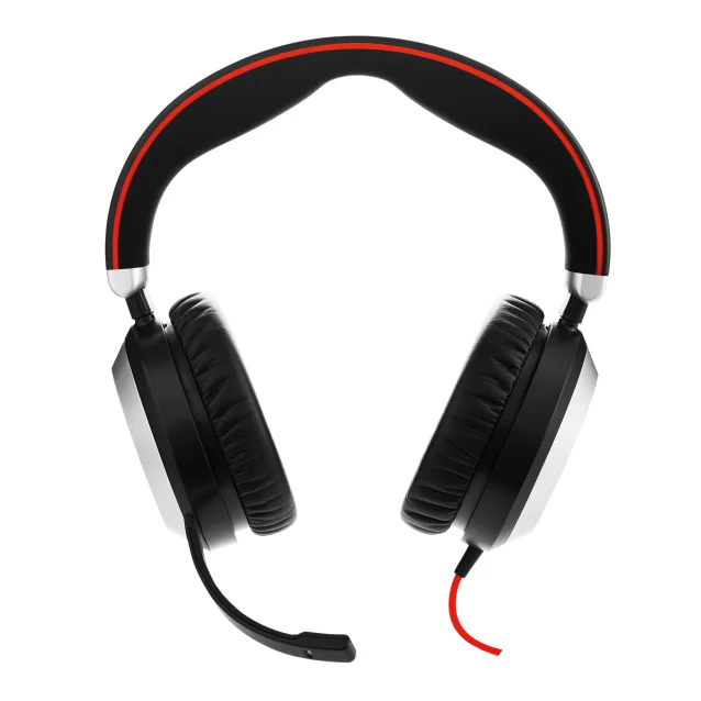 Cuffia con microfono Jabra Evolve 80 UC Stereo Auricolare Cablato A Padiglione Ufficio Bluetooth Nero [7899-829-209]