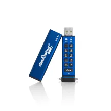 iStorage datAshur Pro unità flash USB 4 GB tipo A 3.2 Gen 1 [3.1 1] Blu (datAshur USB3 256-bit 4GB - FIPS 140-2 Certified) [IS-FL-DA3-256-4]