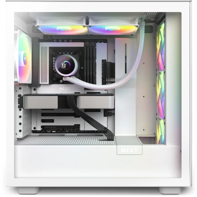Sfera Ufficio - Ventola per PC NZXT Kraken 280 RGB Processore Raffreddatore  di liquidi tutto in uno 14 cm Bianco 1 pz (NZXT White Fans) [RL-KR280-W1]
