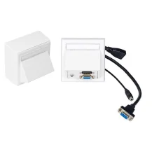 VivoLink WI221192 HDMI + VGA 3.5mm Bianco presa energia (Wall box VGA, 3,5mm - aud inc Thorsmann wall . Warranty: 12M) [WI221192]