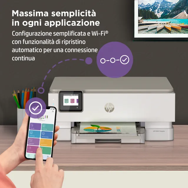 Stampante fronte/retro multifunzione a colori HP Envy Inspire 7220e Wi-Fi  15 ppm