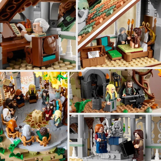 LEGO Icons Il Signore degli Anelli: Gran Burrone, Costruisci ed