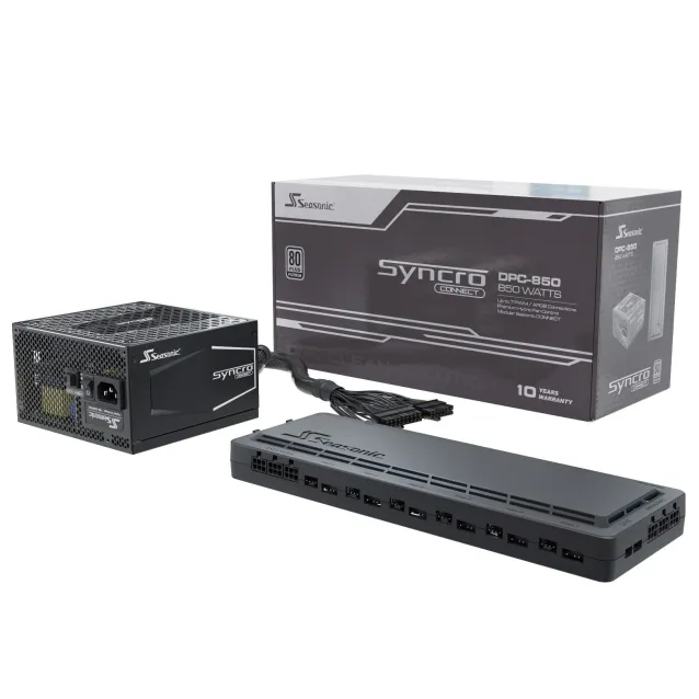 Case PC Seasonic SYNCRO Q704 + DGC-650, Tower-Gehäuse schwarz, Seitenteil aus Tempered Glass [SYNCRO-Q704-DGC-650]