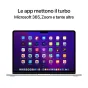 Notebook Apple MacBook Air M2 8-core CPU GPU 256GB SSD - Argento [MLXY3T/A]