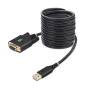 StarTech.com 1P10FFCN-USB-SERIAL cavo seriale Nero 3 m USB tipo A DB-9 (USB TO SERIAL DCE CABLE - NULL MODEM ADAPTER) [1P10FFCN-USB-SERIAL]