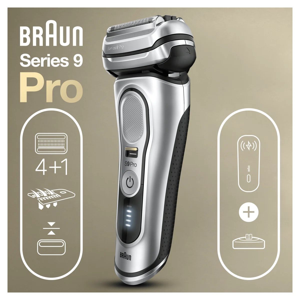 Braun Braun Series 8 8413s Rasoio Elettrico Barba, Testina Con Rifinitore  Di Precisione 3+1, Tecnologia Sonica E Adattamento Del