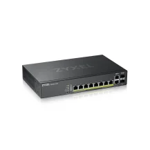 Switch di rete Zyxel GS2220-10HP Gestito L2 Gigabit Ethernet [10/100/1000] Supporto Power over [PoE] Nero (GS2220-10HPGB region8-port GbE PoE with Uplink [1 year NCC Pro pack license bundled]) [GS2220-10HP-GB0101F]