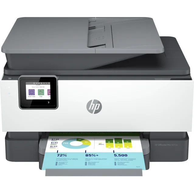 HP OfficeJet Pro Stampante multifunzione 9010e, Colore, per Piccoli uffici, Stampa, copia, scansione, fax, HP+; Idoneo Instant Ink; alimentatore automatico di documenti; Stampa fronte/retro [257G4B]