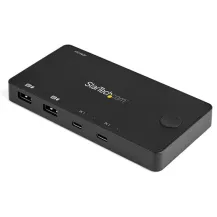 StarTech.com SV211HDUC switch per keyboard-video-mouse [kvm] Nero (2 PORT USB C KVM SWITCH - HDMI 4K 60HZ W/ TYPE CABLES) [SV211HDUC]