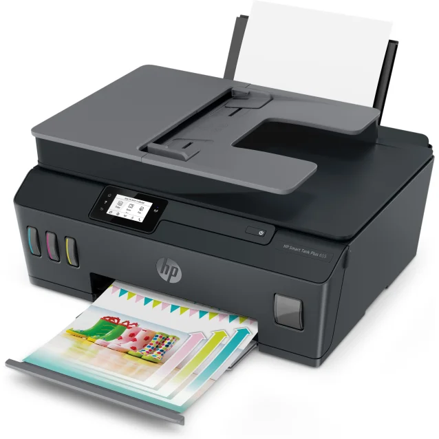 HP Smart Tank Plus Stampante multifunzione wireless 655, Colore, per Casa, Stampa, copia, scansione, fax, ADF e wireless, scansione verso PDF [Y0F74A]