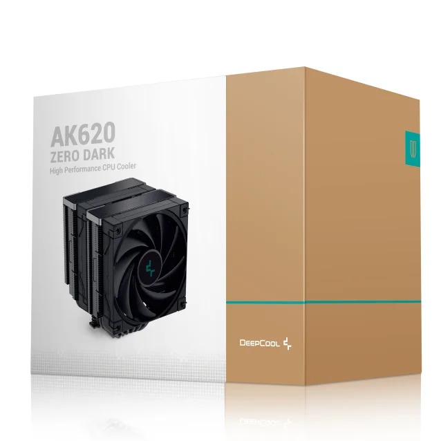 Ventola per PC DeepCool AK620 ZERO DARK Processore Raffreddatore d'aria 12 cm Nero 1 pz [R-AK620-BKNNMT-G-1]