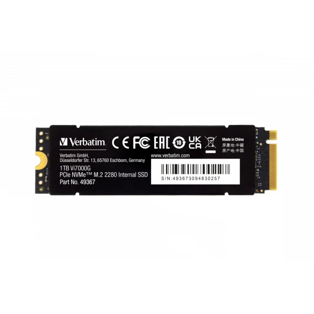 SSD Verbatim Vi7000G M.2 1 TB PCI Express 4.0 NVMe [49367]