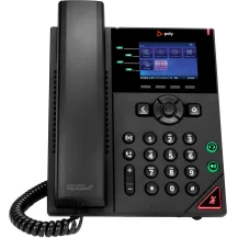 POLY Telefono IP OBi VVX 250 a 4 linee abilitato per PoE (Vvx250 Desktop Phone Obi Includes PSU) - Versione UK [89B58AA]