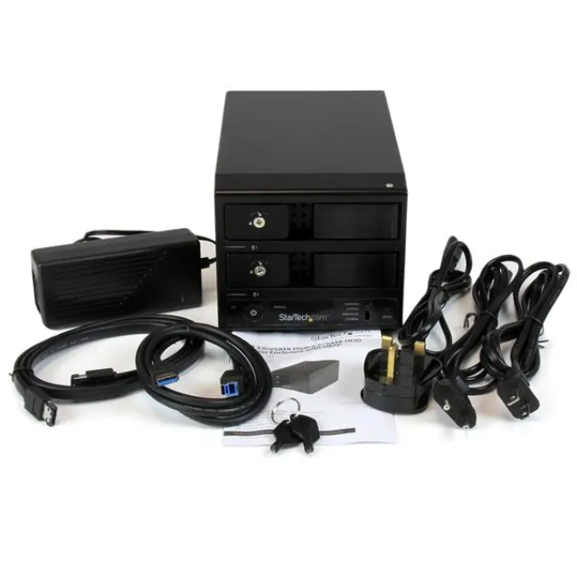 SCOPRI LE OFFERTE ONLINE SU Box per HD esterno StarTech.com Esterno HDD disco  rigido SATA III 3.5 USB 3.0 con UASP - Enclosure Case Disco Rigido a  doppio Bay Hot Swap 6 Gbps [S352BU33RER]