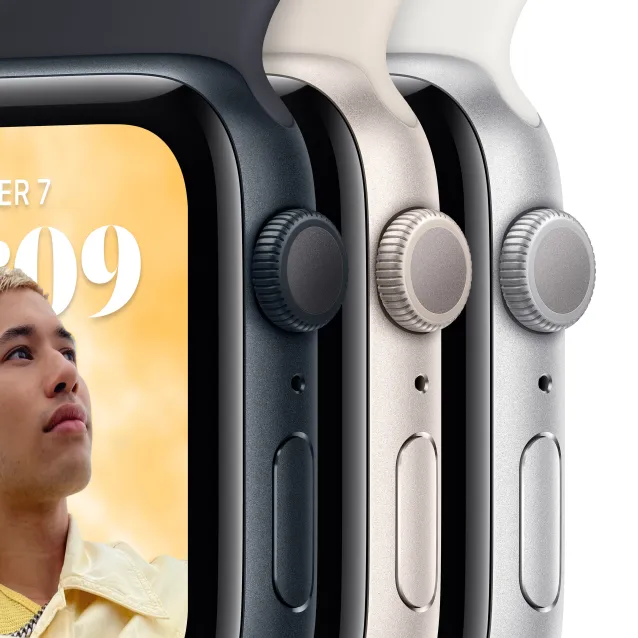 Smartwatch Apple Watch SE OLED 44 mm Digitale 368 x 448 Pixel Touch screen Beige Wi-Fi GPS (satellitare) [MNJX3FD/A]