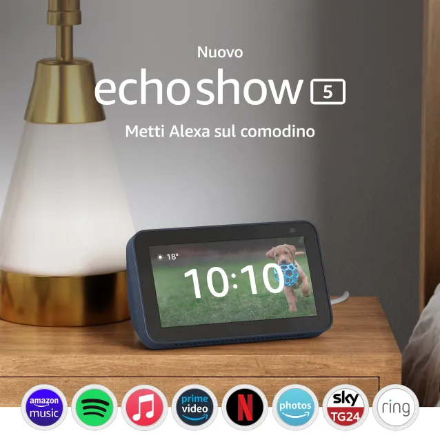 Dispositivo di assistenza virtuale Amazon Echo Show 5 (2nd gen.) [B08KJP91X2]