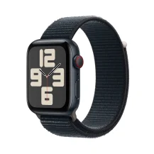 Smartwatch Apple Watch SE OLED 44 mm Digitale 368 x 448 Pixel Touch screen 4G Nero Wi-Fi GPS (satellitare) [MRHC3QF/A]
