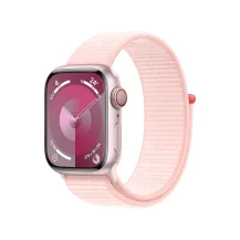 Smartwatch Apple Watch Series 9 GPS + Cellular Cassa 41mm in Alluminio Rosa con Cinturino Sport Loop Confetto [MRJ13QL/A]