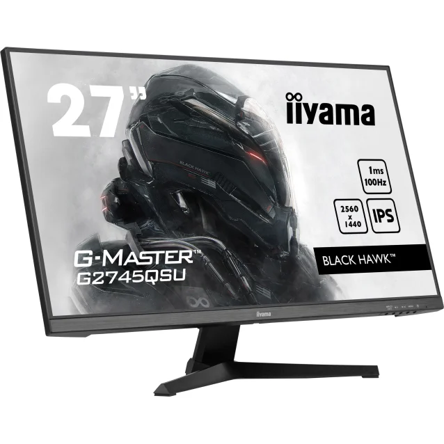 iiyama G-MASTER G2745QSU-B1 Monitor PC 68,6 cm [27] 2560 x 1440 Pixel Dual WQHD LED Nero (G2745QSU-B1 27IN ETE IPS GAMIN - 2560X1440 100HZ 250CD 1MS HDMI D) [G2745QSU-B1]