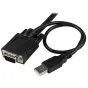 StarTech.com Switch Commutatore KVM USB VGA a 2 porte - Alimentato via con pulsante di commutazione distanza