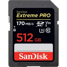 Memoria flash SanDisk Exrteme PRO 512 GB SDXC UHS-I Classe 10 [SDSDXXY-512G-GN4IN]