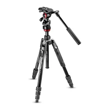 Manfrotto MVKBFRT-LIVE treppiede Fotocamere digitali/film 3 gamba/gambe Nero, Rosso, Argento [MVKBFRT-LIVE]