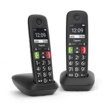 Cornetta del telefono Gigaset E290 Duo Ricevitore telefonico analogico Identificatore di chiamata Nero [L36852-H2901-B101]