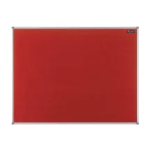 Nobo Basic Bacheca fissa Rosso Feltro (Nobo Essence Felt Notice Board Red 1200x900mm - 1904067) [1904067]