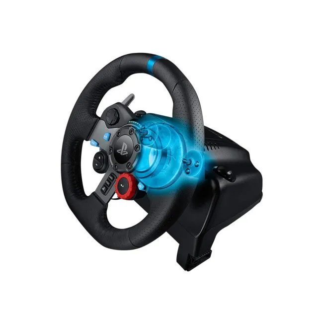 Sfera Ufficio - Logitech G G29 Driving Force Racing Wheel Volante da Corsa,  Pedali Regolabili, Ritorno di Forza Reale, Comandi Cambio in Acciaio  Inossidabile, Pelle, Presa EU, per PS5, PS4, PC, Mac 