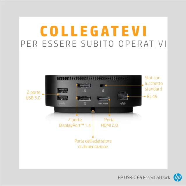 HP Dock USB-C G5 Essential [72C71AA#ABB]