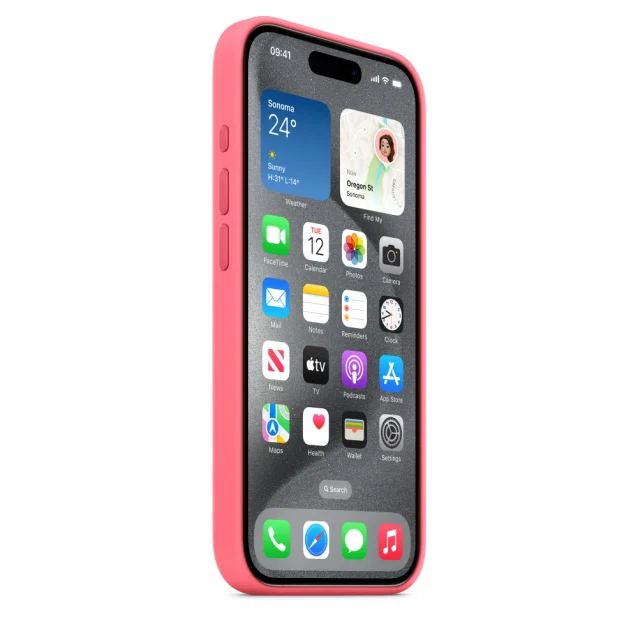 Custodia per smartphone Apple MagSafe in silicone iPhone 15 Pro - Rosa [MWNJ3ZM/A]